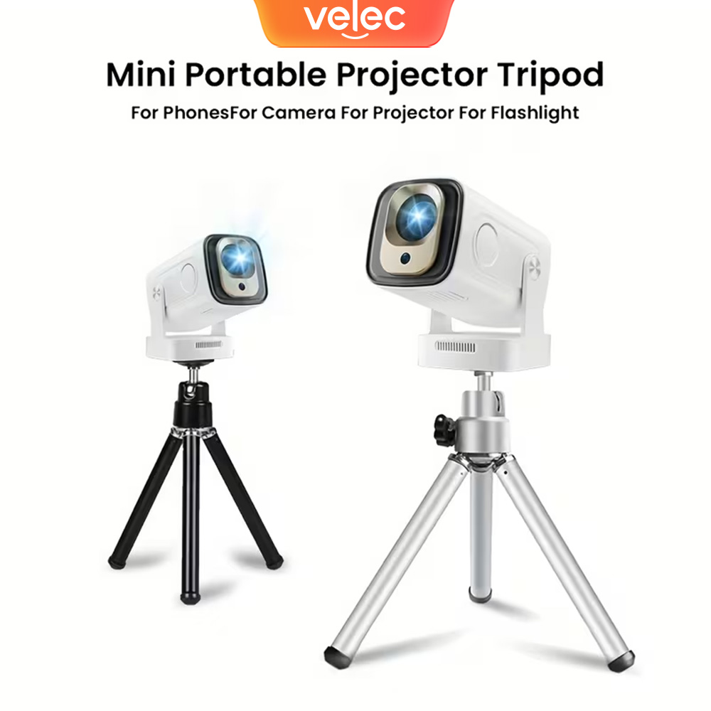 Mini Projector Portable - Mini Trípode para Proyector 360 °