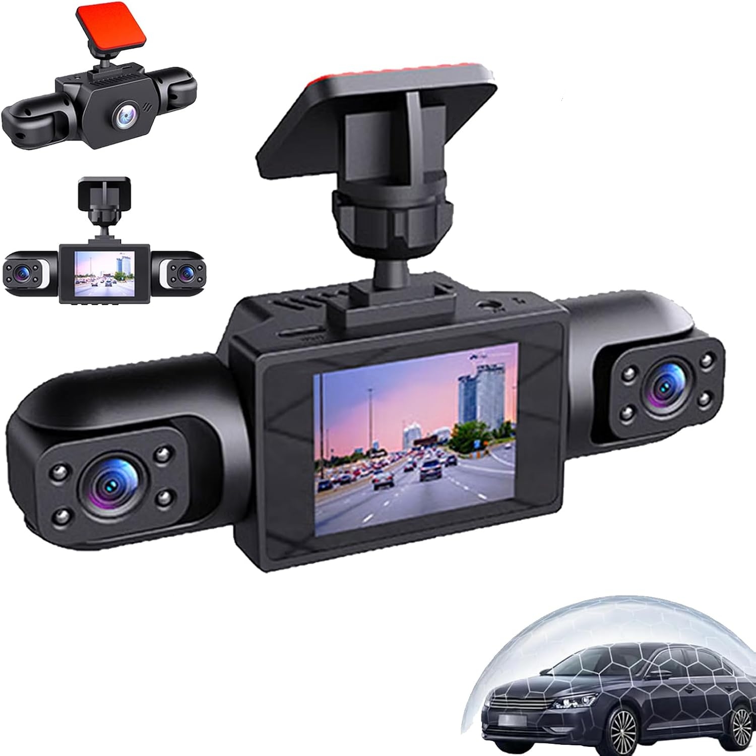Panoramic Dash Cam 360 - Cámara de Coche Panorámica de 360
