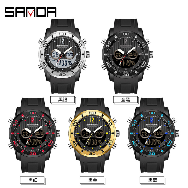 Electronic Gift - Reloj Electrónico SANDA para Hombre, Deportivo