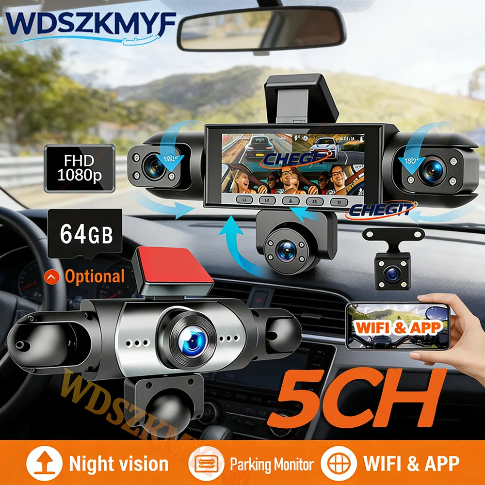Nueva cámara para coche de 5 l - Panoramic Dash Cam 360 reseña y precio