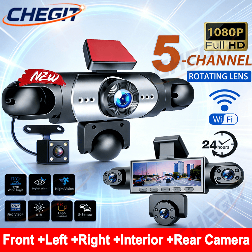 NUEVO DVR para Auto 2026 con 3 - Panoramic Dash Cam 360 reseña y precio