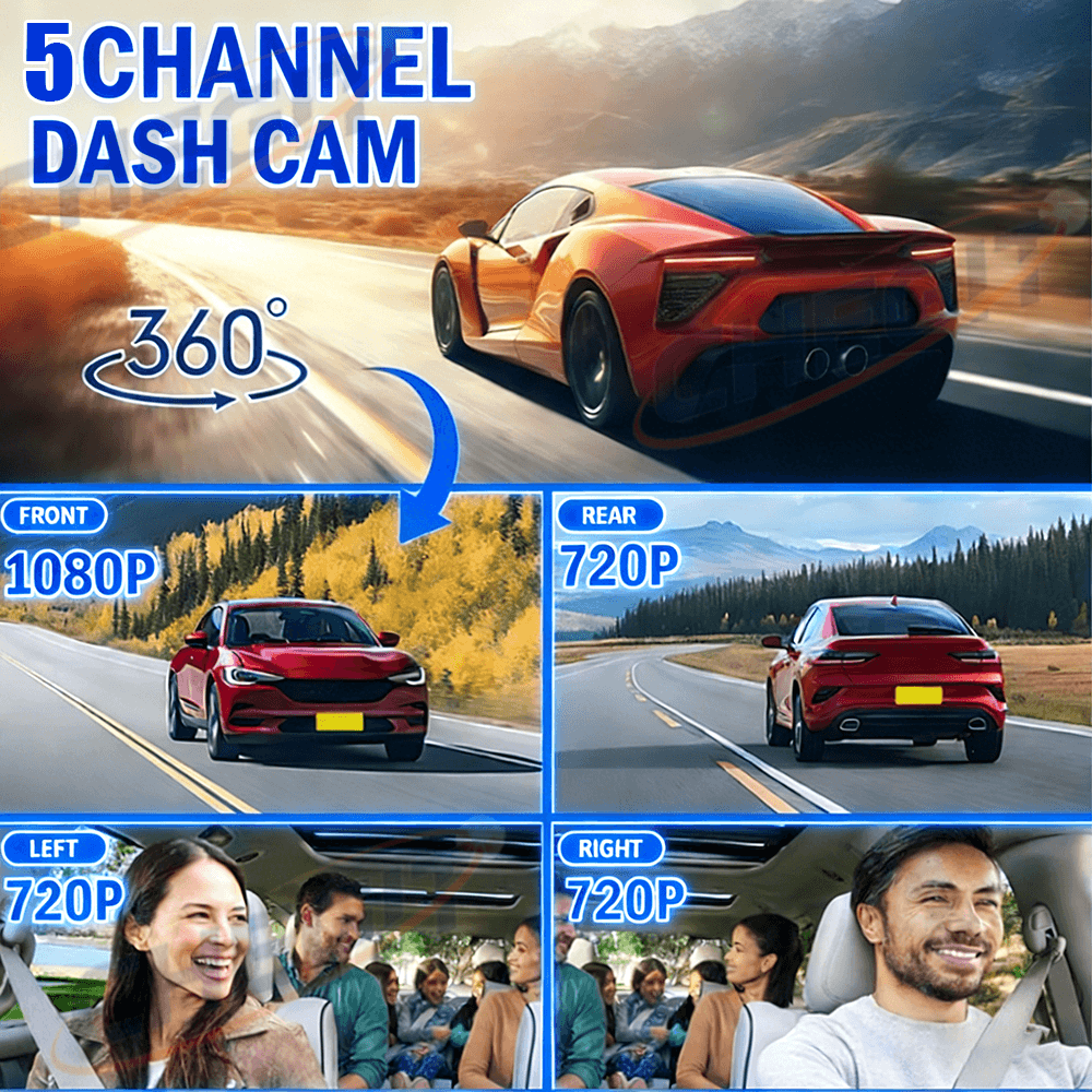 NUEVO DVR para Auto 2026 con 3 - Panoramic Dash Cam 360 reseña y precio